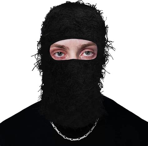 BLUE Fuzzy Shiesty Balaclava Distressed Knitted Full Face Ski Mask Winter Windproof MEN & women, Yeat Inspired. (18) $9.99. 